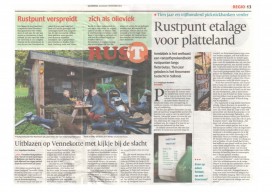 Jubileum 10 jaar Rustpunten - In de KRANT