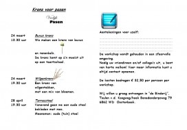 Paasworkshops Rustpunt De Binderij